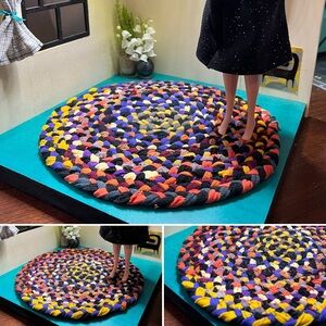 Mini Rug - Sustainable Handbraided - Barbie Dollhouse